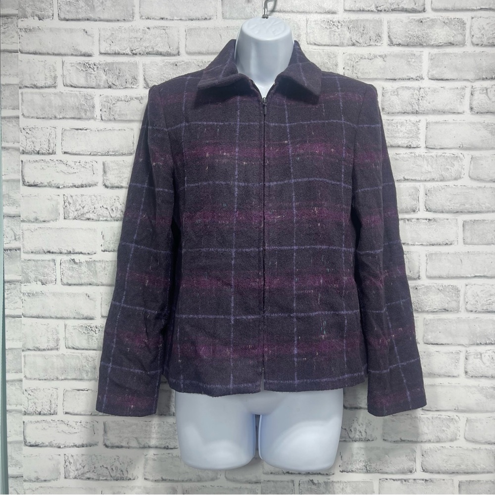 Casual Corner Annex Wool Blend Full Zipper Jacket 2